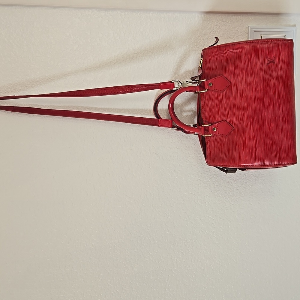Louis Vuitton Handbag Epi Speedy 25 Castilian Red - Picture 6 of 16